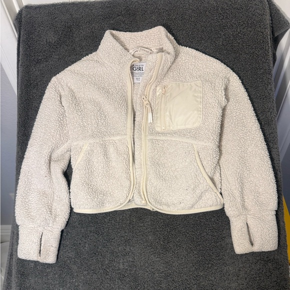 Athleta Other - Athleta Girl Cream Sherpa Kids Jacket